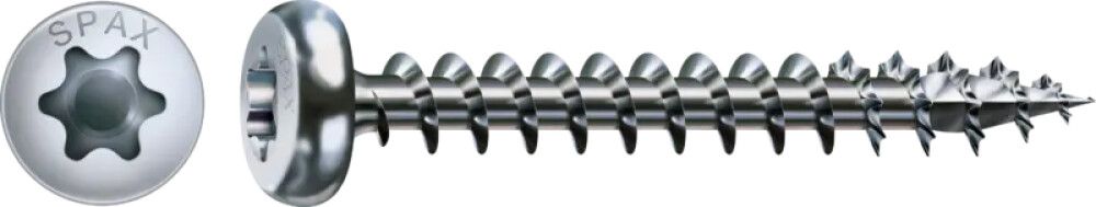 UNIVERSALSKRUE SPAX T-STAR PLUS WIROX 4-KUT 3X10MM 30STK