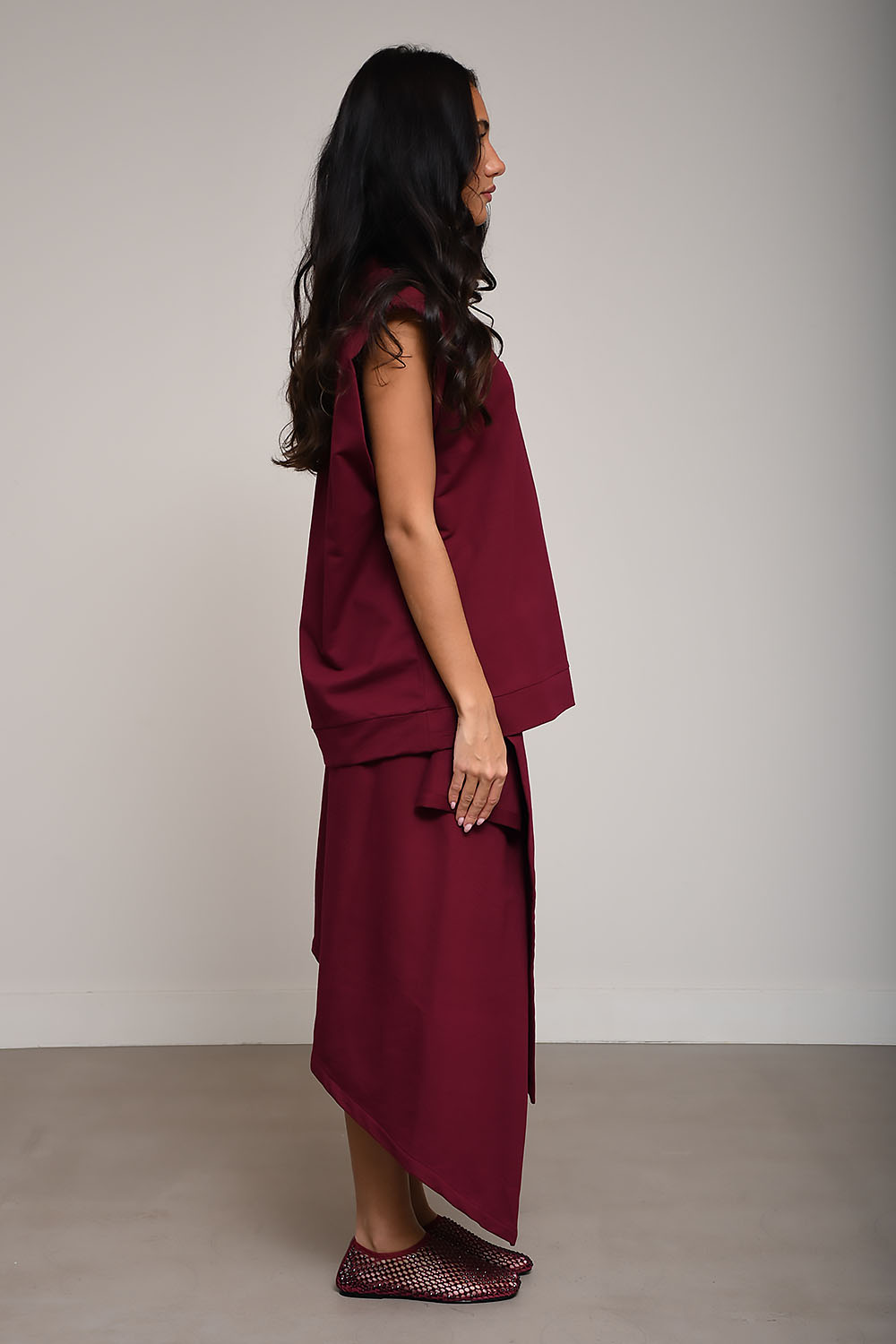 Sue cotton sleeveless sweater