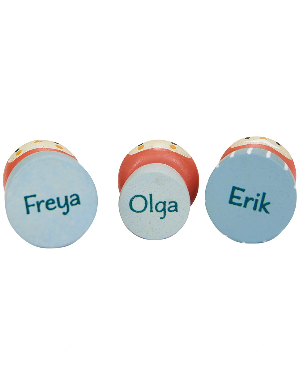 Spielfiguren-Set FAMILIE WALDZWERGE aus Holz
