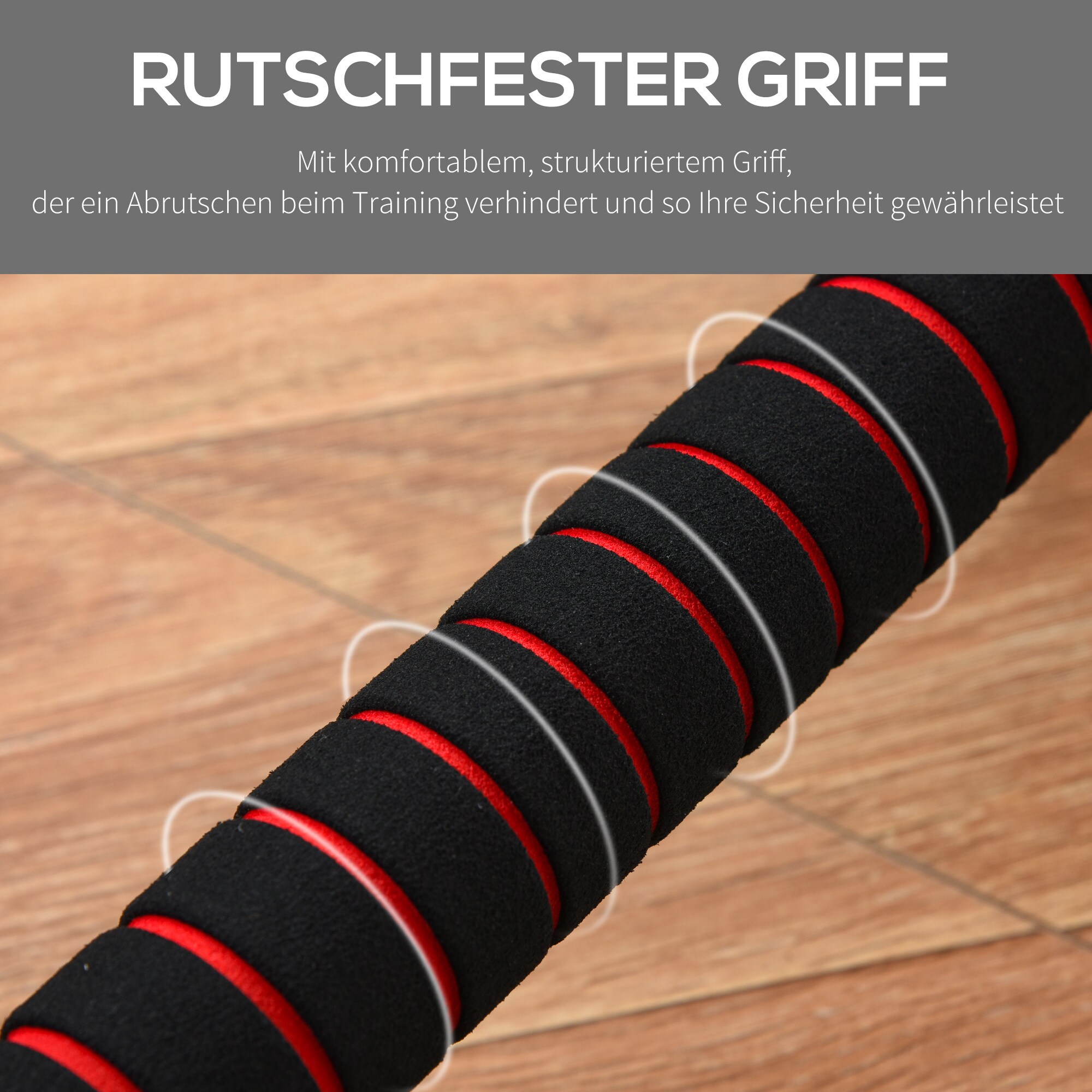 HOMCOM Hantel sowohl als Kurz als auch als Langhantel verwendbar schwarz Ø21x50 cm