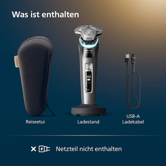 Philips Elektrorasierer »Series i9000 Prestige XP9202/10« integrierter Präzisionstrimmer mit SkinIQ Technologie, inkl. Ladestand, Reiseetui