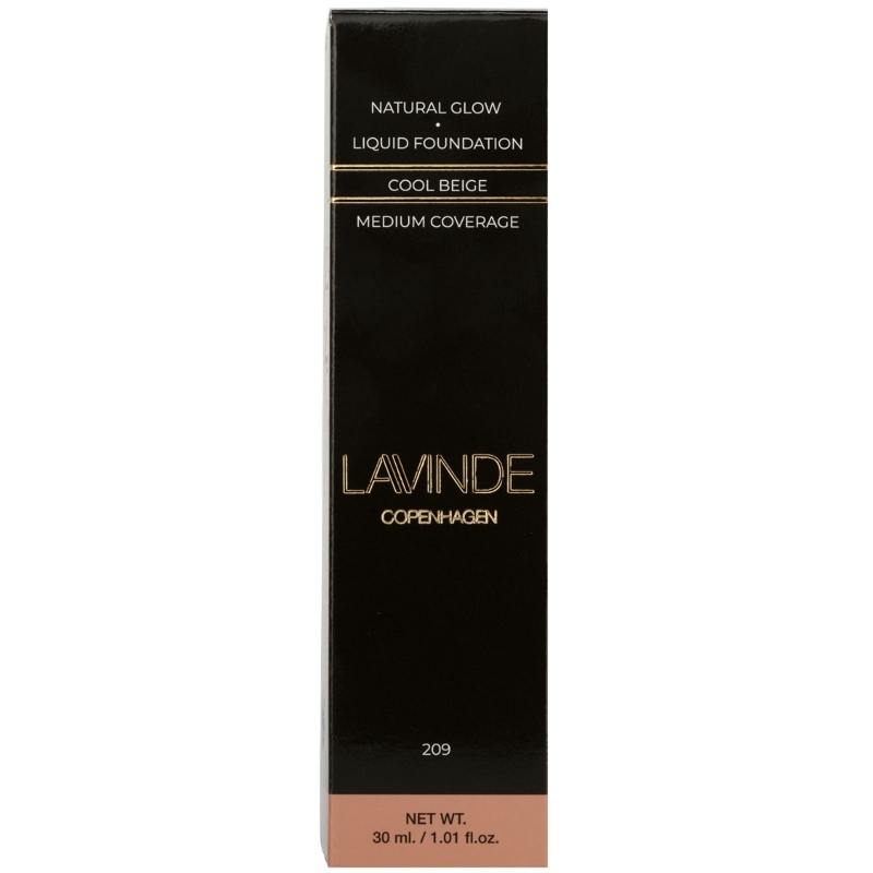 Lavinde Copenhagen NATURAL GLOW Liquid Foundation 30 ml - No. 209 Cool Beige