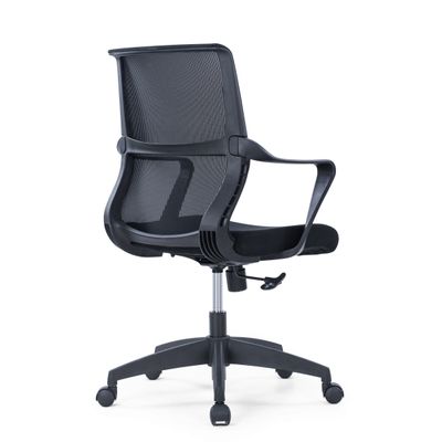 Fauteuil de bureau EDDY - accoudoirs fixes - noir