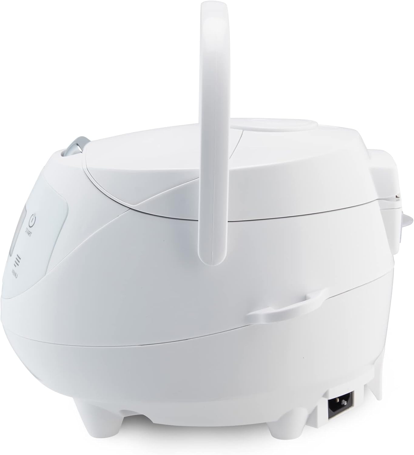 Yum Asia Panda Mini-Reiskocher mit Ninja-Keramikschüssel und Advanced Fuzzy Logic (3,5 Tassen, 0,63 Liter) 4 Reisfunktionen, 4 Multicooker-Funktion, 220–240V (Arctic White)