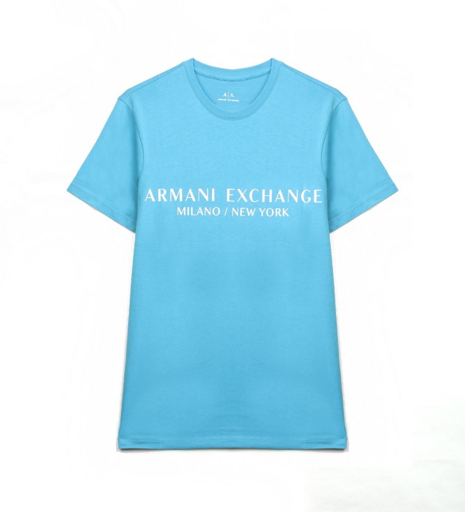 Camiseta clássica azul marinho da Armani Exchange