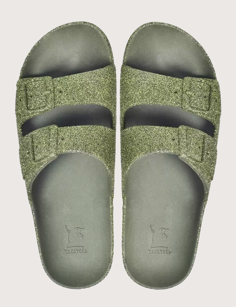 CACATOES SANDALES FEMME TRANCOSO DARK KAKI