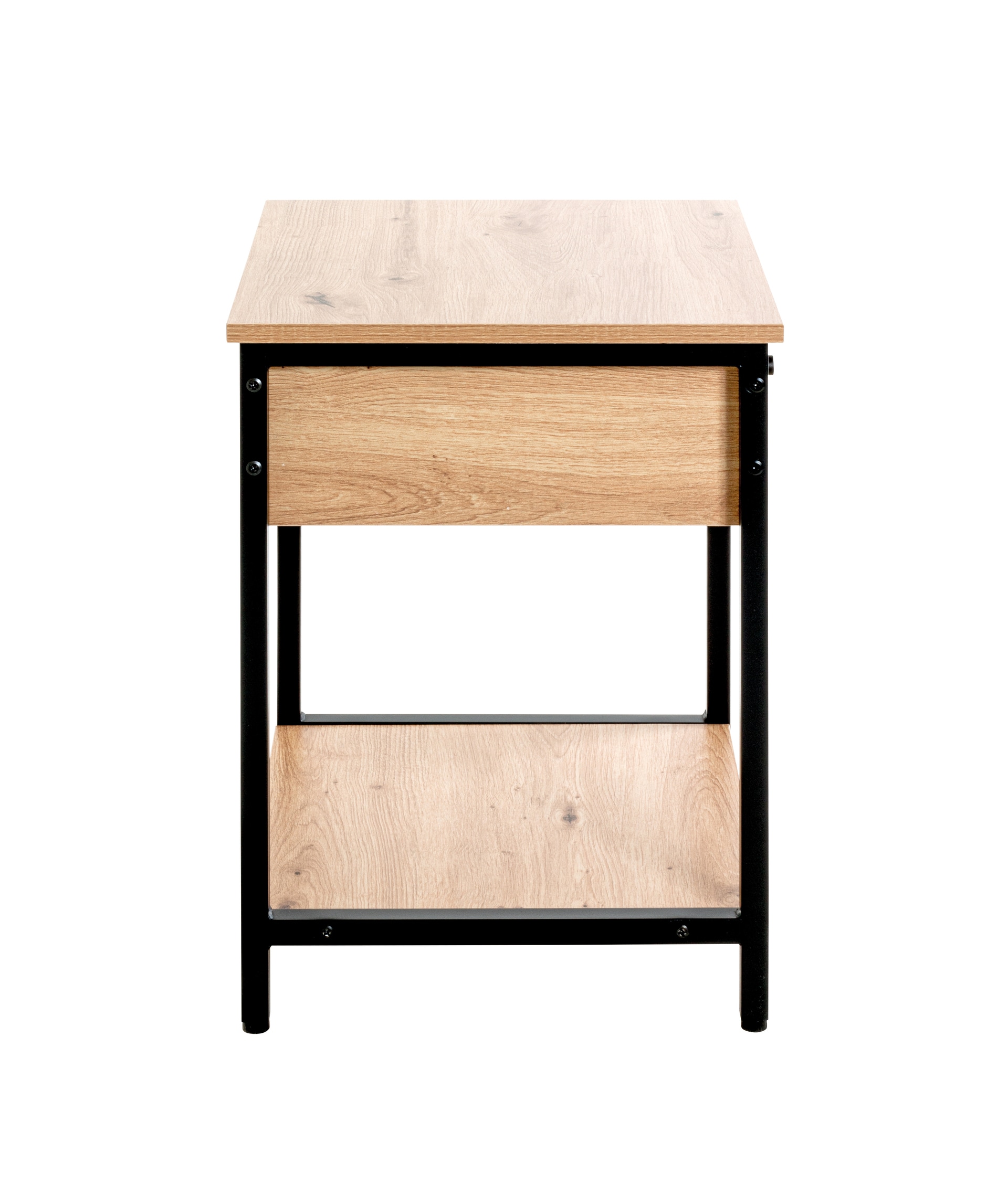 Beistelltisch 40 x 40 cm braun/schwarz