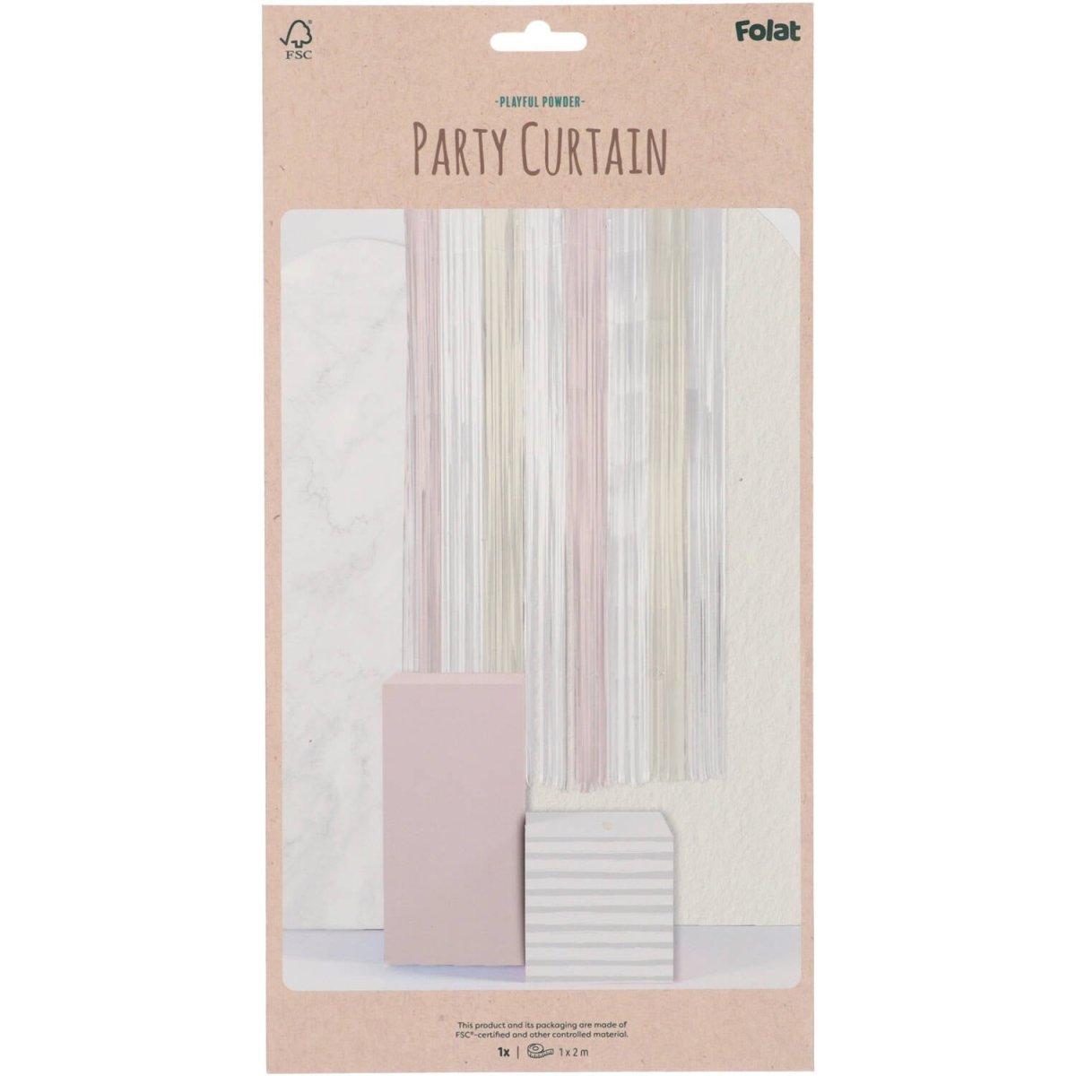 Gekleurde Deurgordijn Pastel 2m