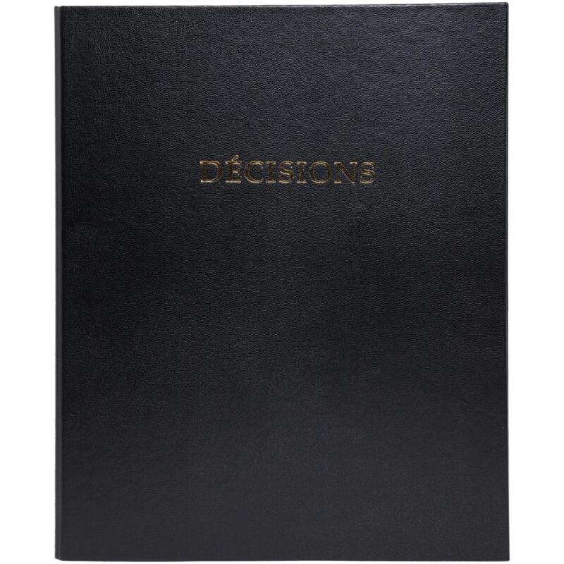 Reliure registre 32x26cm 4 anneaux avec recharges de 100 feuillets - Registre des décisions
