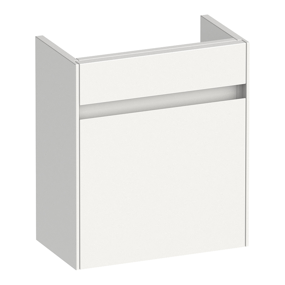 Brauer Inspire fonteinkast 40cm met 1 deur rechtsdraaiend wit glans