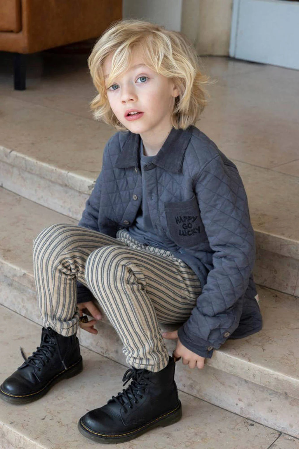 Sturdy regular casual broek beige