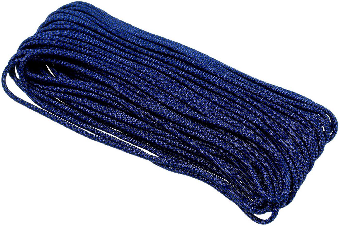 Knivesandtools 550 paracord type III, kleur: electric blue diamonds - 50 ft (15,24 meter)