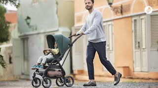 Leona² 0 - 4 Y   0 - 22 kg    Superkompakt zusammenklappbar |    Wächst mit deinem Kind mit |    Große pannensichere Räder |    3-in-1 Travelsystem |