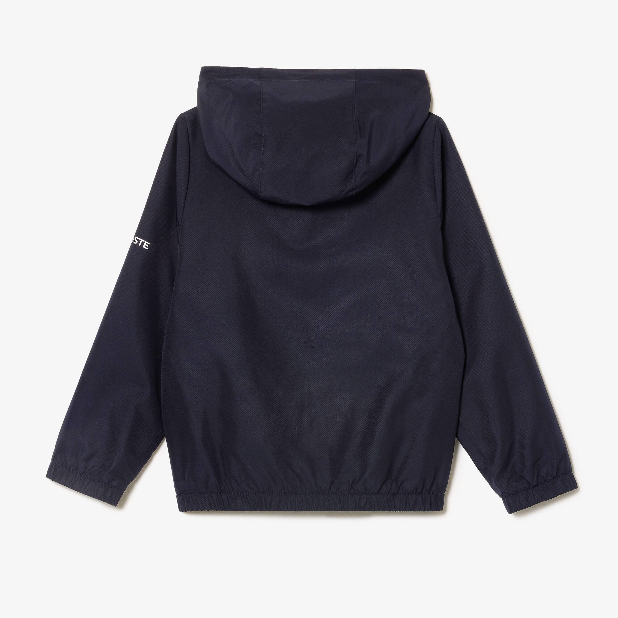 Sport-Jacke mit Kapuze und Logo-Detail Jacken & Mäntel - Blau - Lacoste - Jungen