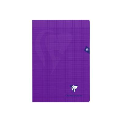 Clairefontaine Mimesys - Cahier polypro A4 (21x29,7 cm) - 96 pages - grands carreaux (Seyes) - disponible dans différentes couleurs