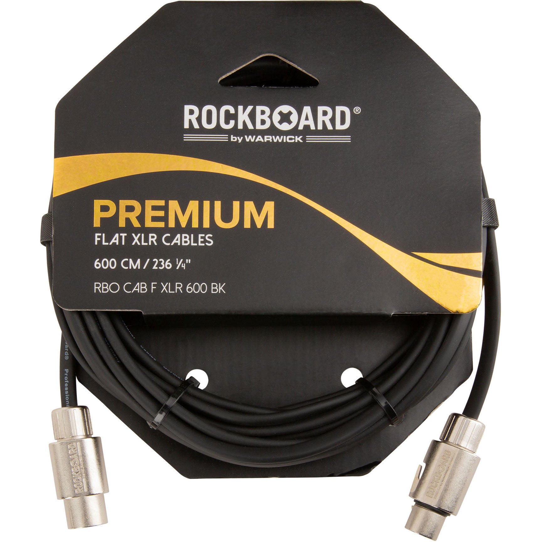 RockBoard XLR kabel plat male-female 6 m