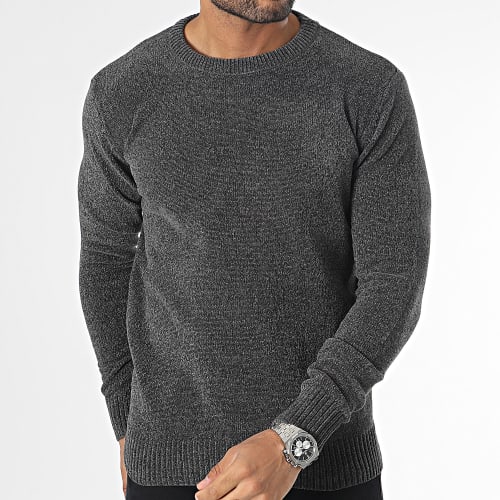 Pull Gris Anthracite Chiné