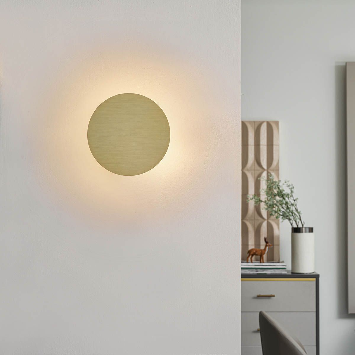 Design wandlamp goud kantelbaar - Pulley
