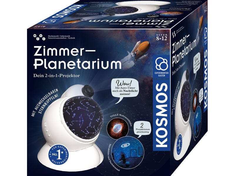 Kosmos Experimentierkasten Zimmer-Planetarium 2-in-1 Projektor