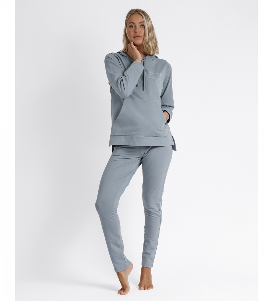 Pijama com Capuz Admas Home Azul