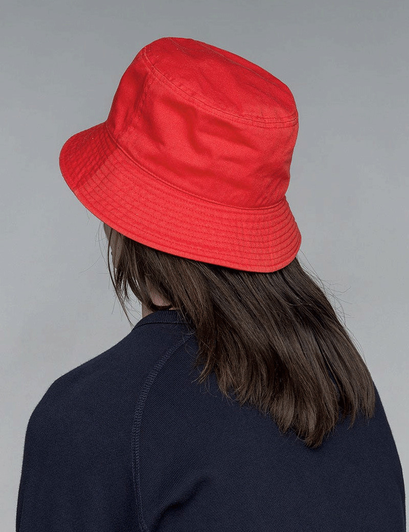 KANGOL WASHED BUCKET HAT CHERRY GLOW
