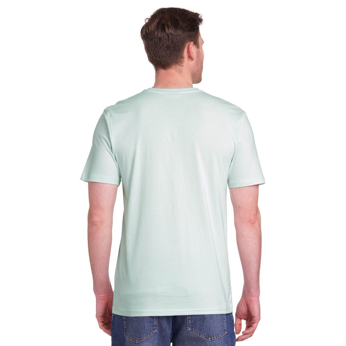 VanVaan Denim Herren T-Shirt mit Print helltürkis