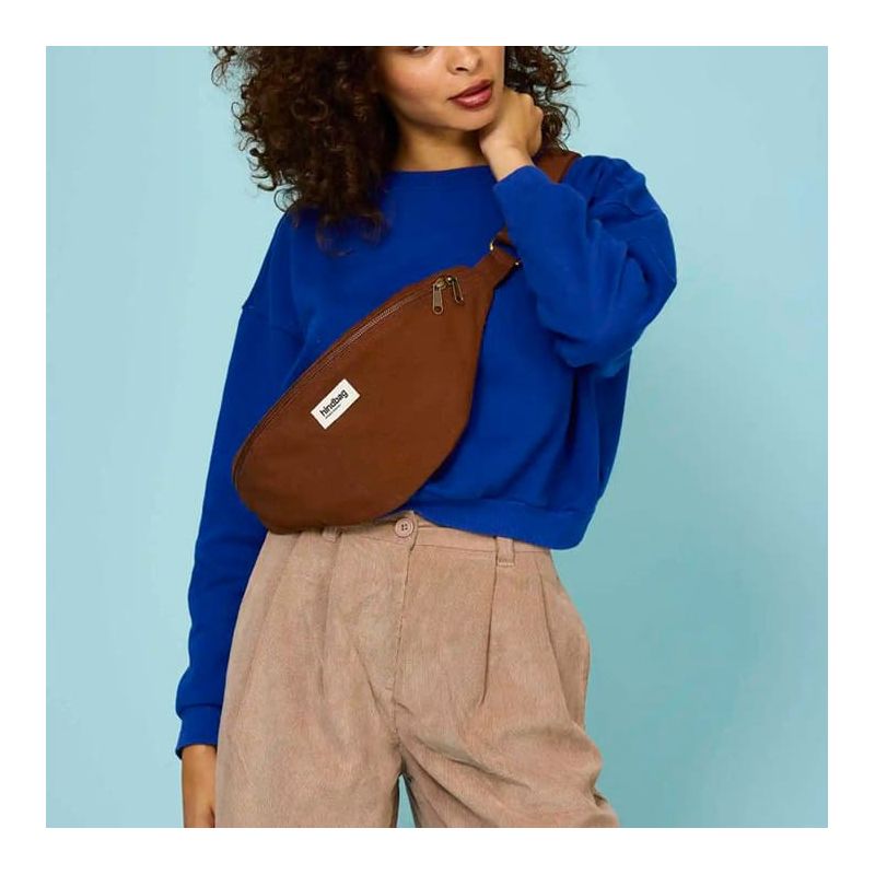 Sac banane Sasha 40 cm Chocolat