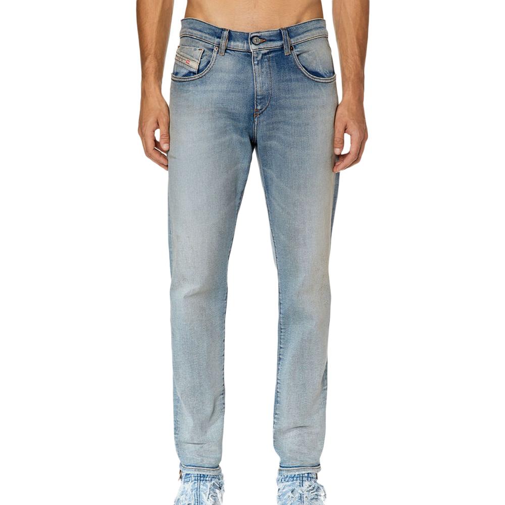 Diesel Jean Slim Bleu Clair Délavé Homme Diesel 2019 D-strukt