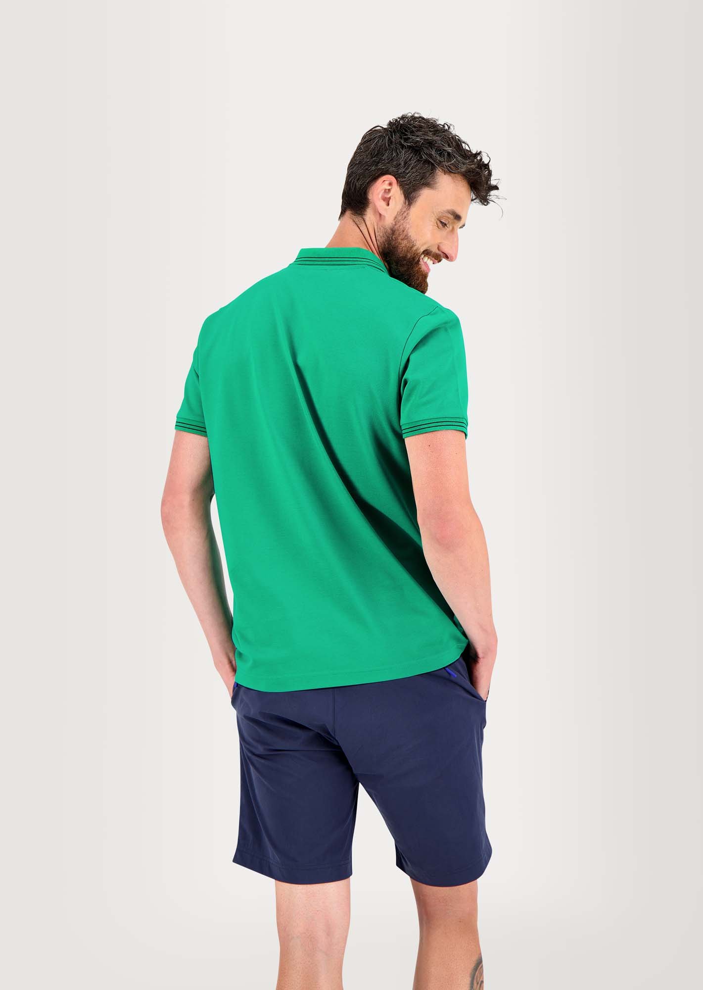 Polo Homme Séchage Rapide Stretch Vert
