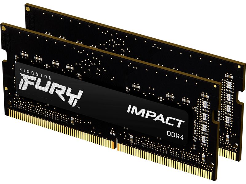 Kingston SO-DDR4-RAM FURY Impact 3200 MHz 2x 8 GB High-Performance Arbeitsspeicher mit Plug N Play Kompatibilität