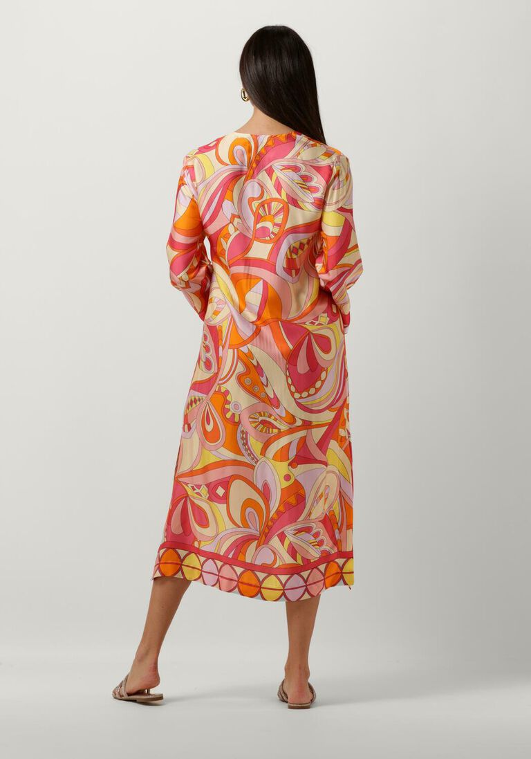 ANA ALCAZAR oranje ana alcazar midi jurk midi tunica