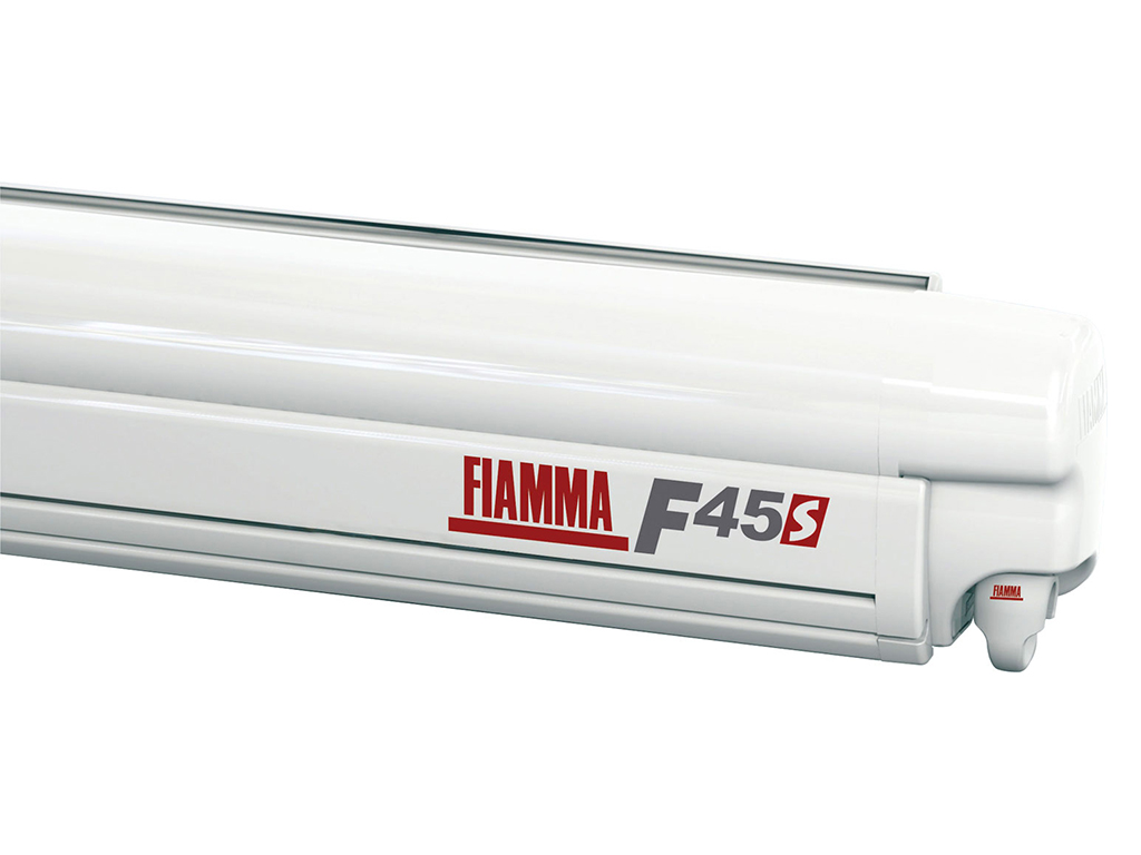 Fiamma F45s Polar White 190 Royal Blue cassetteluifel