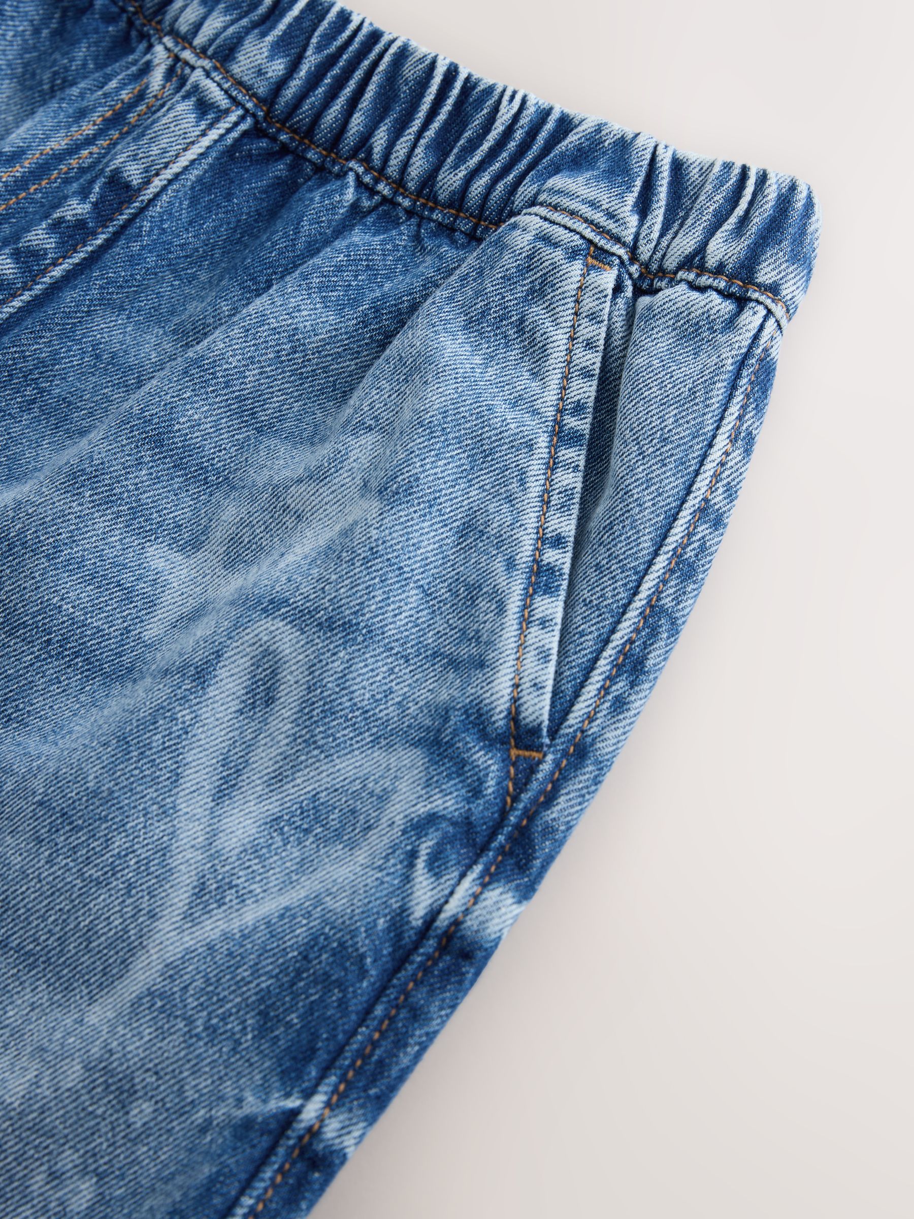 Denim graffiti print - Joggingbroek (3-16 jr)