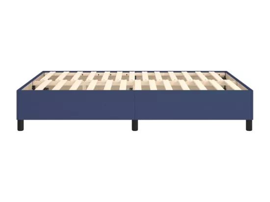 Sommier à lattes de lit Bleu 140x190 cm Tissu