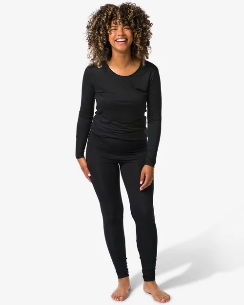 legging thermo femme noir