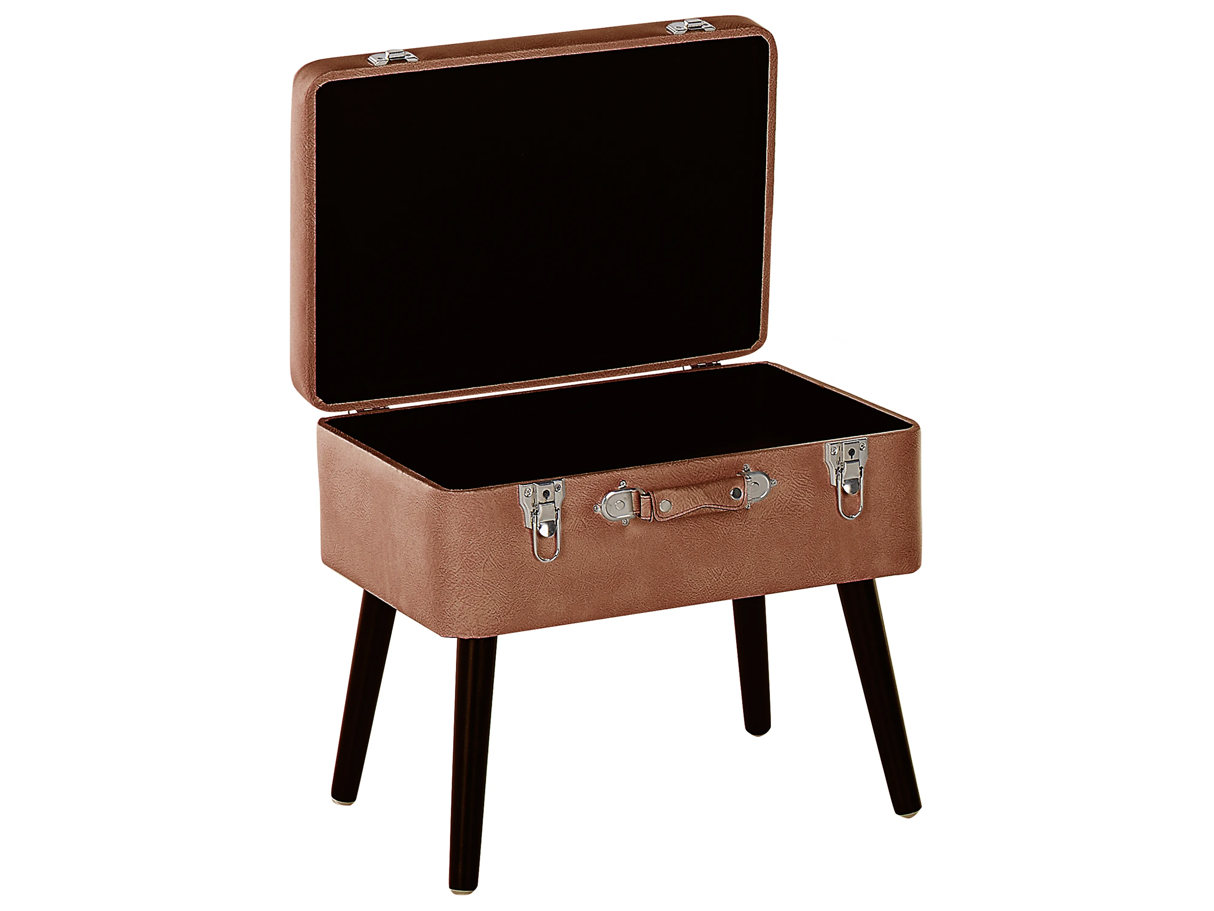 Hocker met opbergruimte MALLARD Kunstleer Goudbruin