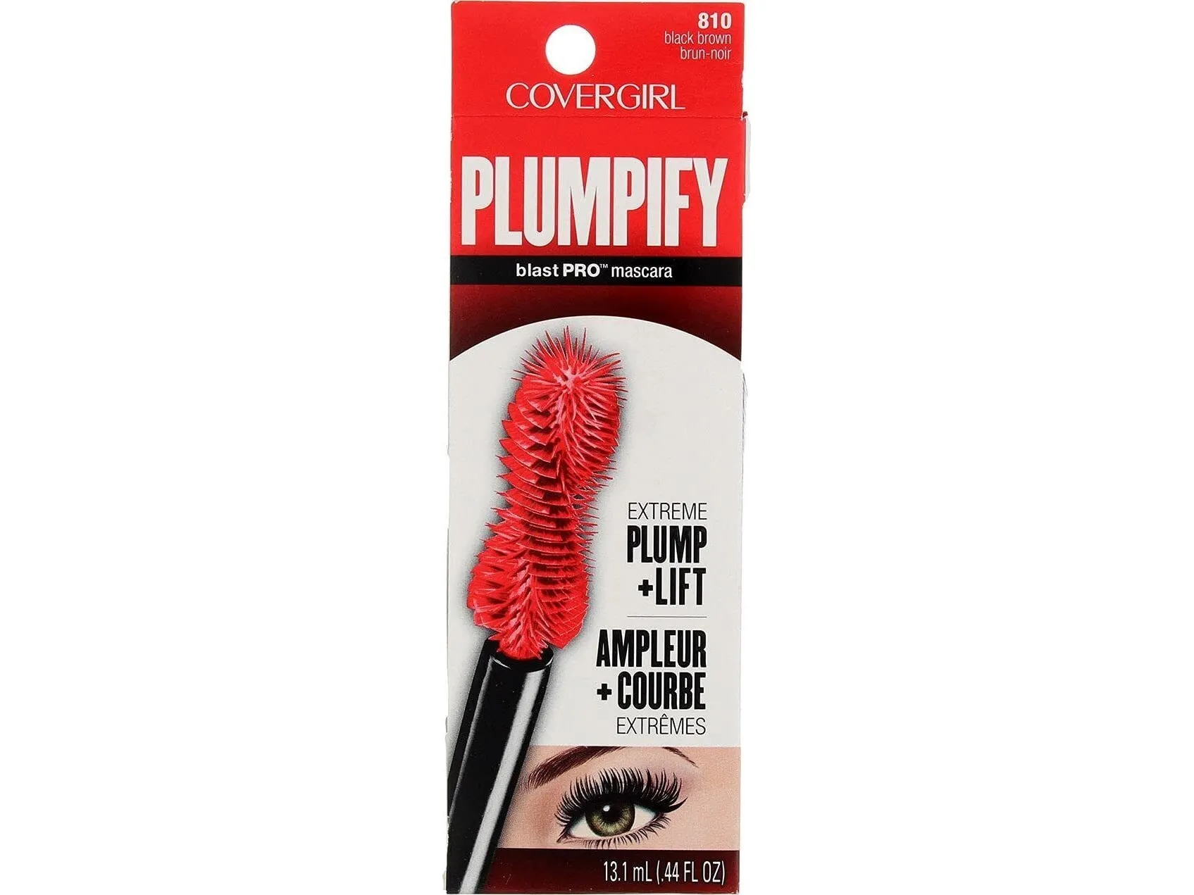 MAX FACTOR Covergirl, Plumpify, Lifting, Mascara, Black Brown, 13.1 ml For Women