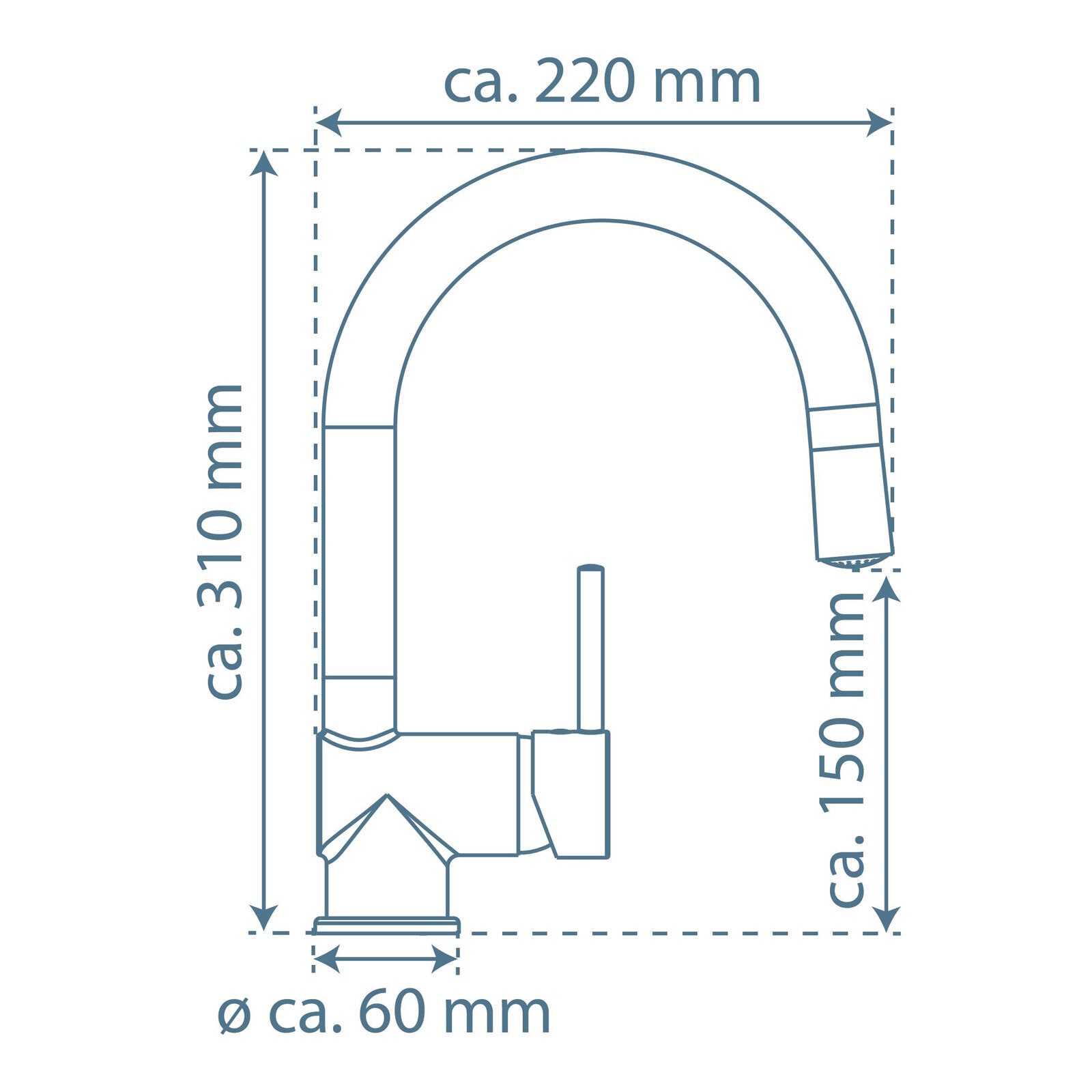 SCHÜTTE Spültischarmatur Stella mit LED