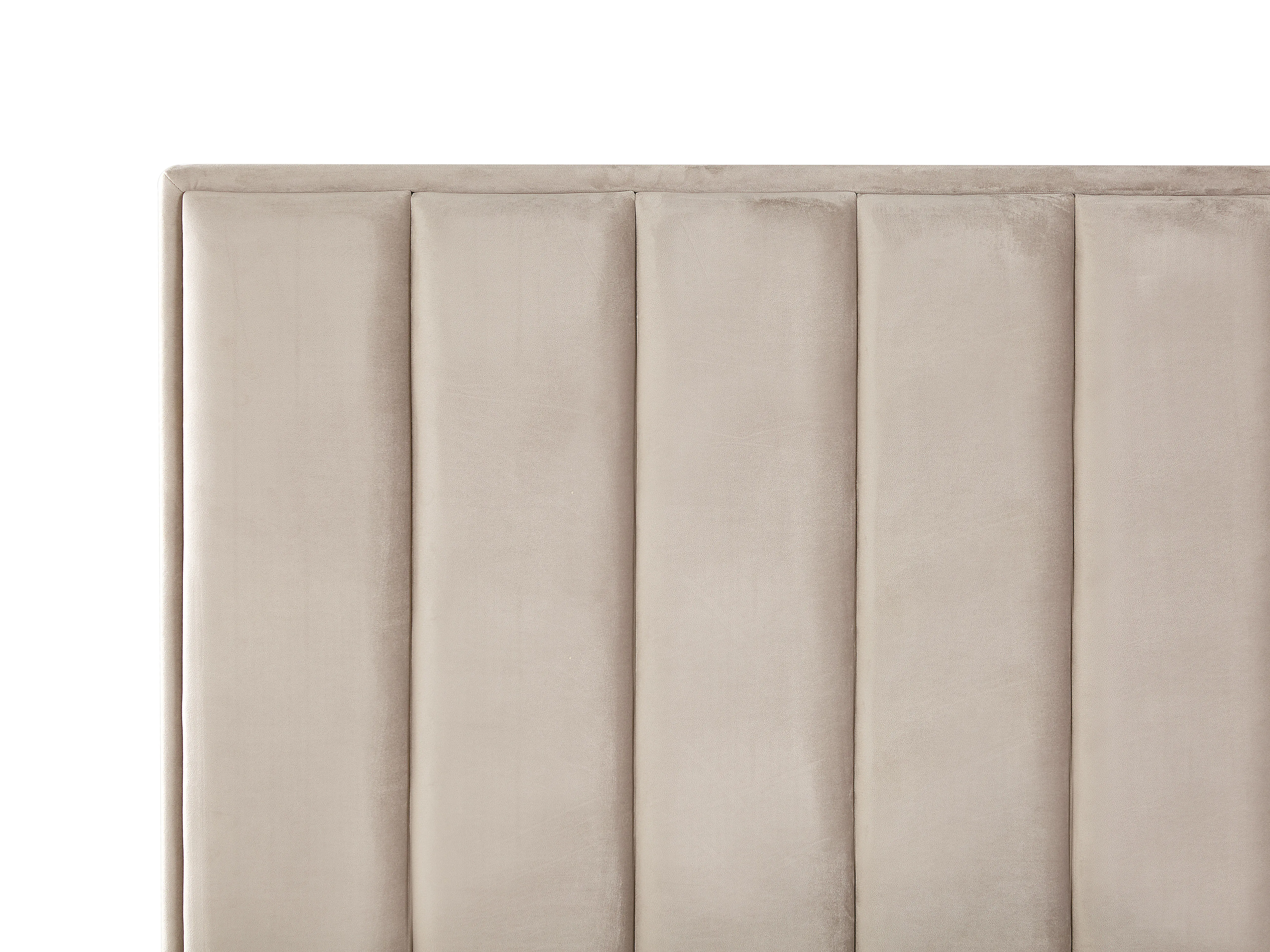 Bed met opbergruimte Fluweel SEZANNE 180 x 200 cm Taupe