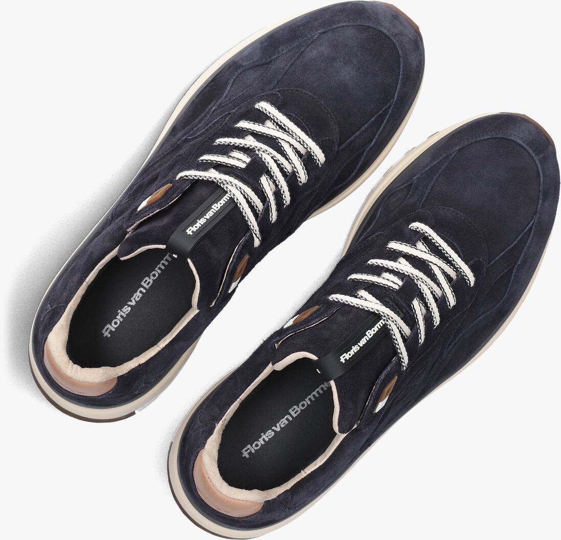 blauwe floris van bommel lage sneakers sfm-10238 de gripper