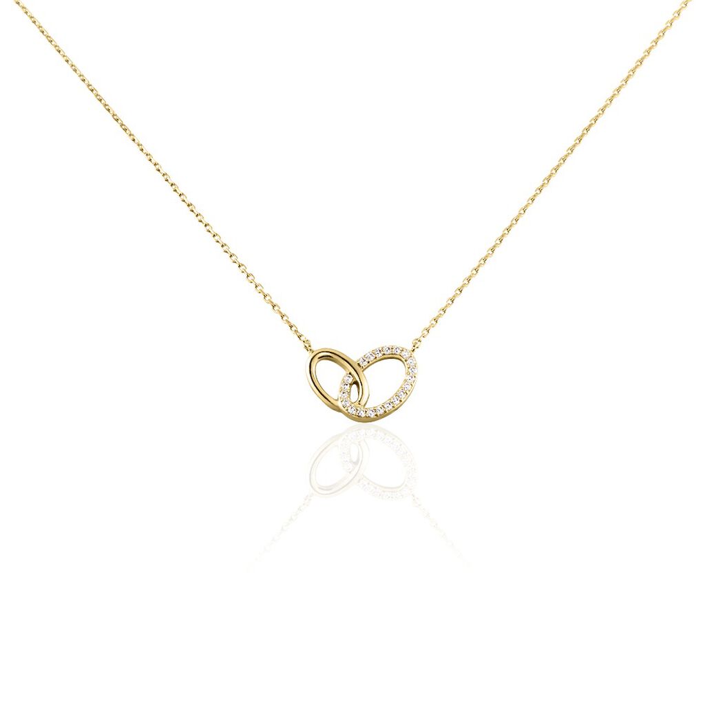 Collier Plaqué Or Kimberlie Oxydes De Zirconium