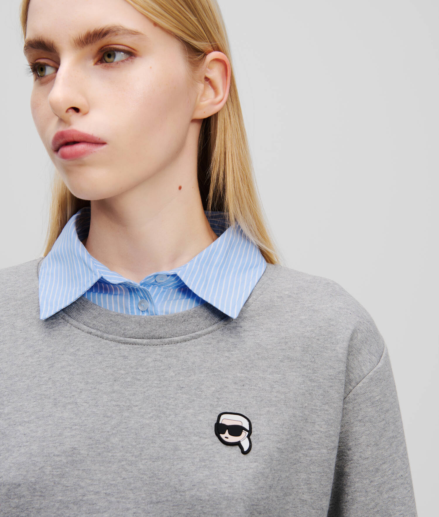 SWEAT-SHIRT EN TISSU MÉLANGÉ IKON