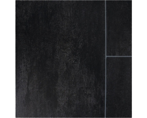 Narvi PVC vloer, tegellook, zwart, 300 cm breed (per meter verkocht)