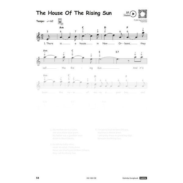Hage Musikverlag Kalimba Songbook