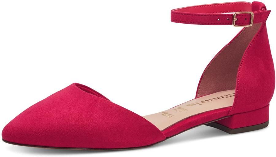 Tamaris Ballerina's met riempje blokhak sandaal avondschoen met verstelbaar bandje