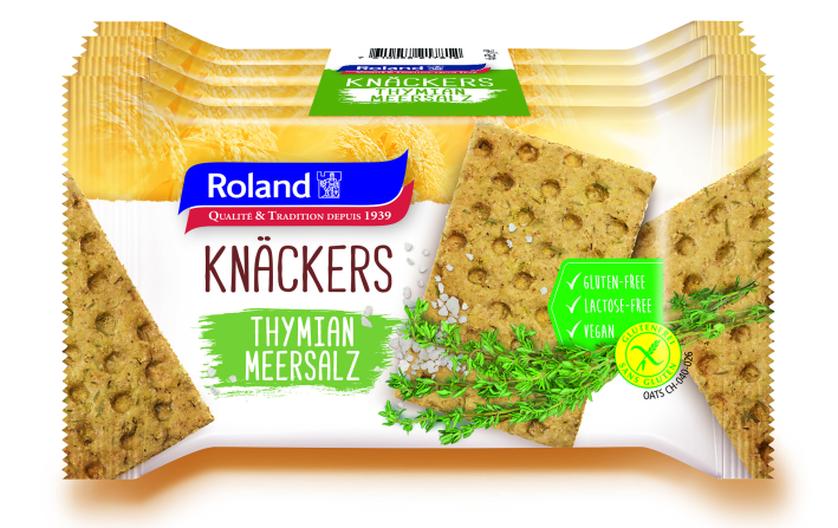 Knäckebrot Thymian Meersalz glutenfrei 4x 35 gGlutenfreie Knäckers mit Thymian und Meersalz