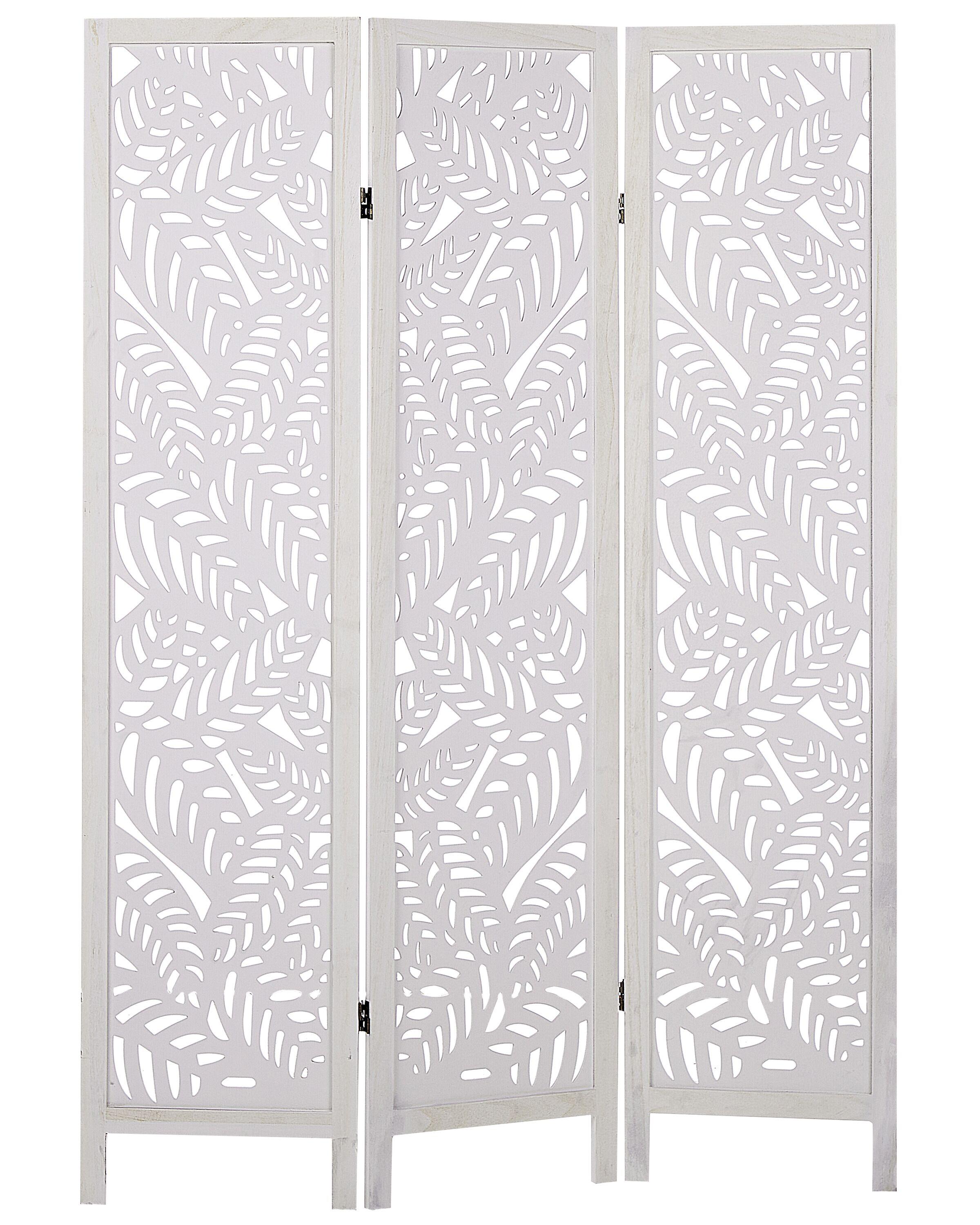 Roomdivider met 3 panelen MELAGO Wit 122 cm 170 cm