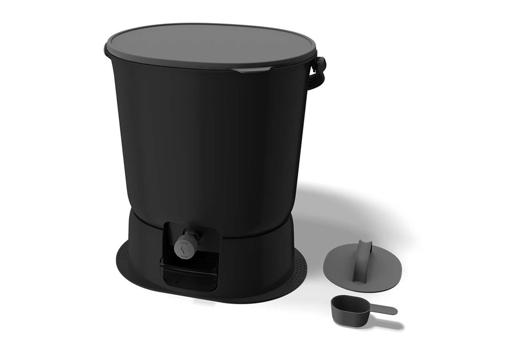 Skaza 101853 bokashi composteur essential 15.3l +1kg brain