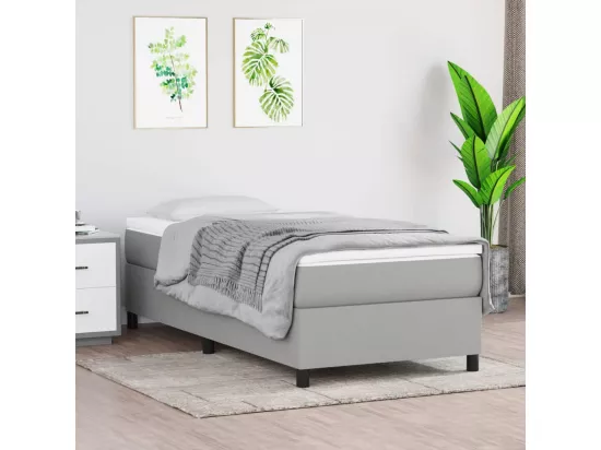 Sommier à lattes de lit Gris clair 80x200 cm Tissu
