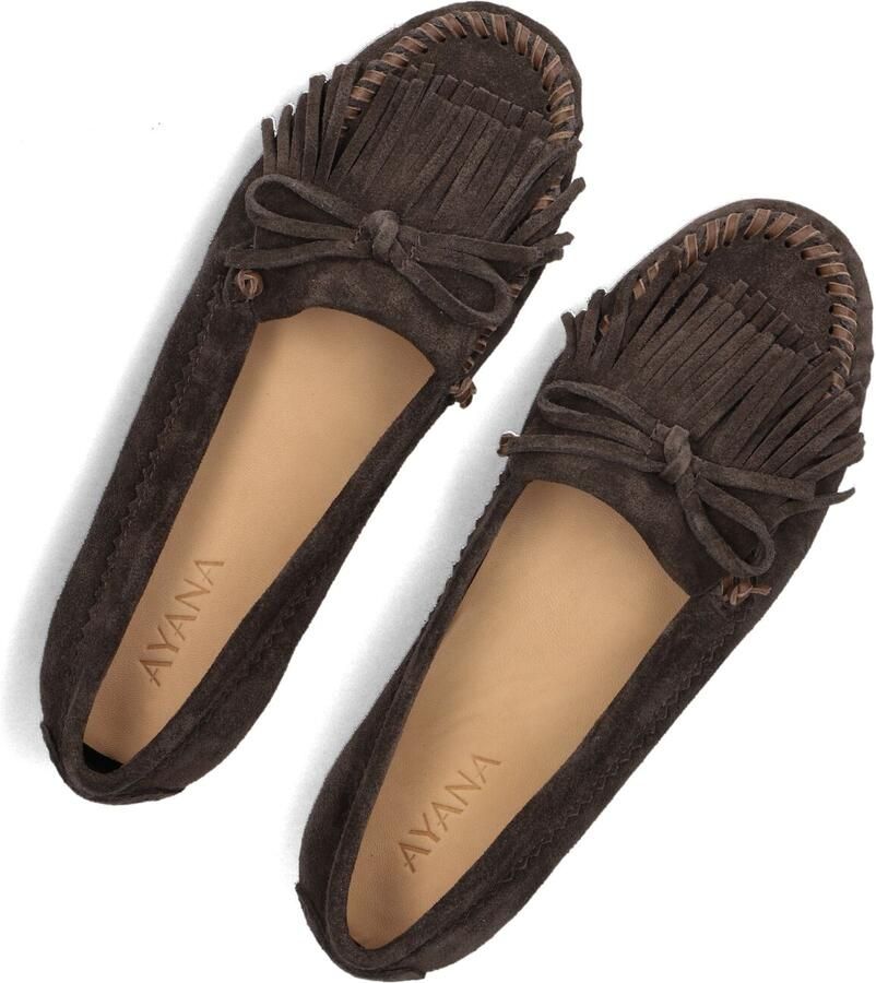 AYANA Mocassins Dames E29018 Maat: 41 Materiaal: Suède Kleur: Bruin